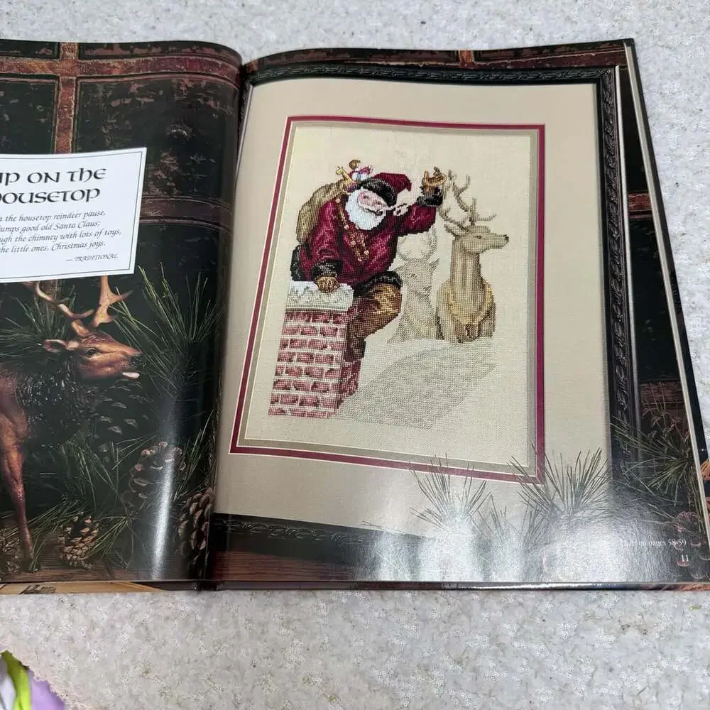 Leisure Arts Down Santa Claus Lane Hardcover Book